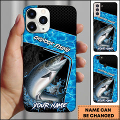 Maxcorners Chinook Fishing Dynamic Water Splash Sport Style Personalized Name Phone Case
