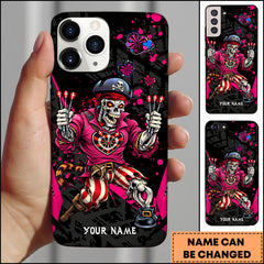 Maxcorners Darts Bull Power Valentine Dart Heart Personalized Name Phone Case