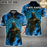 Maxcorners Ancient Mummy Flame Darts Shirt Multicolor Options Personalized Name, Team Name 3D Shirt (4 Colors)