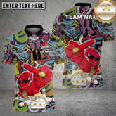 Maxcorners Bowling Ball Graffiti Street Art Character Multicolor Options Personalized Name, Team Name 3D Shirt (4 Colors)