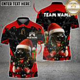 Maxcorners Bowling Christmas Santa Funny Multicolor Options Personalized Name, Team Name 3D Shirt (4 Colors)