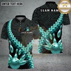 Maxcorners Bowling Golden Strike Chevron Style Multi Options Personalized Name, Team Name Unisex 3D Shirt (4 Colors)