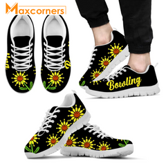 Maxcorners Bowling Sunflower All Over Printed Sneaker Shoes