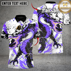 Maxcorners Inferno Dragon Billiard 8-ball Multicolor Customized Name, Team Name 3D Shirt
