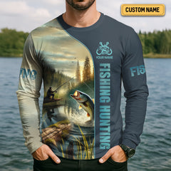 Maxcorners Fishing Hunting, Breathable Long Sleeve Shirt, Long Sleeve Sun Shirt Mens, Fishing Gifts For Men