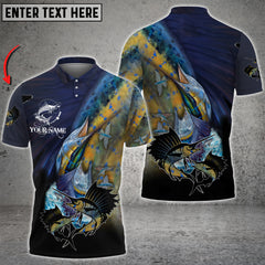 Maxcorners Custom Text Fishing 3D Polo