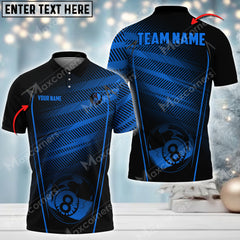 Maxcorners Billiards Ball 8 Pattern Personalized Name, Team Name Unisex Shirt ( Multicolor Options )