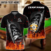 Maxcorners Billiards Reaper Fate Decider Personalized Name, Team Name Unisex Shirt ( 4 Colors )