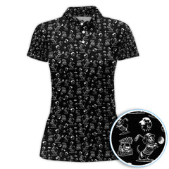 Maxcorners Dachshund Pattern Golf Shirt for Men, Funny Christmas Golf Polos, Golf Gift For Men