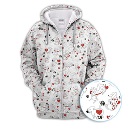 Maxcorners Funny Dachshund Polos For Golfer, Cupid Dog Pattern Golf Shirt, Golf Gift For Golfer