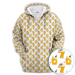 Maxcorners Funny Golf Beer Number 67 Polos For Men, Golf Pattern Shirt, Crazy Golf Shirt For Golfer