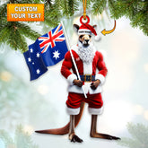 Maxcorners Custom Name Australia Ornament, Australia Love Christmas Decoration 2D Flat LM2111