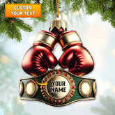 Maxcorners Custom Ornament, Boxing Ornament, Christmas Room Decors 2D Flat LM2211