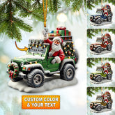 Maxcorners Custom Ornament, Santa Coming Ornament, Christmas Decor 2D Flat LM2211