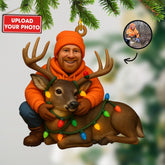 Maxcorners Christmas Photo, Home Decor, Christmas Ornament, Personalized Ornament 2D Flat LM2111