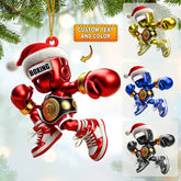 Maxcorners Boxing Christmas Ornament, Personalized Ornament 2D Flat LM2211
