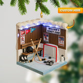 Maxcorners Cricket Player Corner, Home Decor, Christmas Ornament, Personalized Ornament 2D Flat LM2111