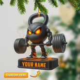 Maxcorners Weightlifting, Home Decor, Christmas Ornament, Personalized Ornament 2D Flat LM2111