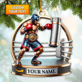 Maxcorners Custom Ornament, Boxing Ring Ornament, Christmas Decor 2D Flat LM2211