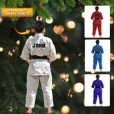 Maxcorners Custom Ornament, Judo Outfit Ornament, Christmas Decor 2D Flat LM2211