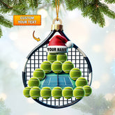 Maxcorners Tennis Balls Christmas Home Decor Christmas Ornament, Personalized Ornament 2D Flat LM2211