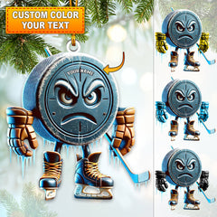 Maxcorners Custom Name Ice Hockey Ornament, Ice Hockey Lover Christmas Gift723 2D Flat LM2111