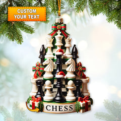 Maxcorners Custom Ornament, Chess Tree Ornament, Christmas Decor 2D Flat LM2211