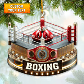 Maxcorners Custom Ornament, Boxing Ring Ornament, Christmas Decor7 2D Flat LM2211