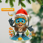 Maxcorners Diver, Home Decor, Christmas Ornament, Personalized Ornament5 2D Flat LM2111