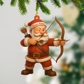 Maxcorners Archery Santa Christmas, Home Decor, Christmas Ornament, Personalized Ornament 2D Flat LM2111
