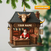Maxcorners Christmas Beef, Home Decor, Christmas Ornament, Personalized Ornament 2D Flat LM2111