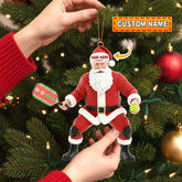 Maxcorners Pickle Ball Santa, Home Decor, Christmas Ornament, Personalized Ornament 2D Flat LM2111