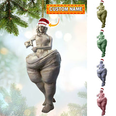 Maxcorners Custom Name Sculpture Artist Ornament, Christmas Gift Decor 2D Flat LM2111