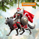 Maxcorners Custom Name Turkey Ornament, Turkey Lover Christmas Gift 2D Flat LM2111