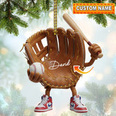Maxcorners Baseball, Home Decor, Christmas Ornament, Personalized Ornament 2D Flat LM2111
