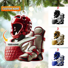 Maxcorners Custom Karate Lover Ornament, Personalized Ornament 2D Flat LM2211