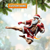 Maxcorners Custom Name Muay Thai Ornament, Christmas Gift for Muay Thai Lovers 2D Flat LM2111
