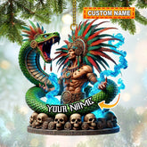 Maxcorners Custom Name Mexico Love Ornament, Christmas Gift for Mexican 2D Flat LM2111