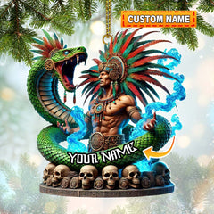 Maxcorners Custom Name Mexico Love Ornament, Christmas Gift for Mexican 2D Flat LM2111