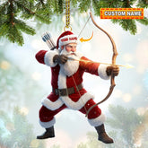 Maxcorners Archery Santa, Home Decor, Christmas Ornament, Personalized Ornament 2D Flat LM2111