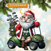 Maxcorners Santa Golf Car, Home Decor, Christmas Ornament, Personalized Ornament 2D Flat LM2111