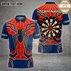Maxcorners Darts Spiderman Web Style Multioptions Personalized Name, Team Name Unisex 3D Shirt