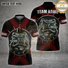 Maxcorners Bulldog Dart Shirt Fierce Multioptions Personalized Name, Team Name Unisex 3D Shirt (4 Colors)
