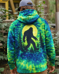 Maxcorners Bigfoot In The Forest Green Blue Swirl All Over Print LM1601