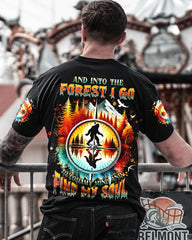 Maxcorners And Into The Forest I Go Bigfoot Compass All Over Print LM1601