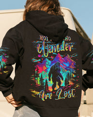 Maxcorners Not All Who Wander Are Lost Bigfoot Colorful All Over Print LM2101