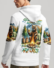 Maxcorners God Is Great Beer Is Good Bear All Over Print LM2101