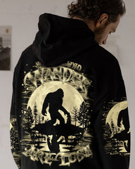 Maxcorners Not All Who Wander Are Lost Bigfoot Moon All Over Print LM2101