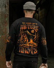 Maxcorners The Closer I Get To Nature Bigfoot Campfire All Over Print LM2101