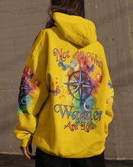 Maxcorners Not All Who Wander Are Lost Compass All Over Print LM2101